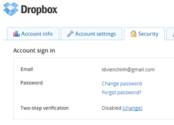 Những cách bảo vệ tài khoản Dropbox của bạn