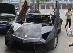 Nông dân TQ chế siêu xe Lamborghini Reventon