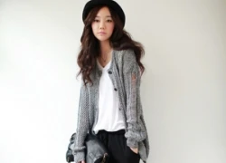 Phong cách với áo cardigan