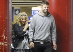 Pique đưa bà bầu Shakira đi xem phim hành động