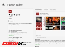 PrimeTube - Xem Youtube độc đáo trên Windows 8