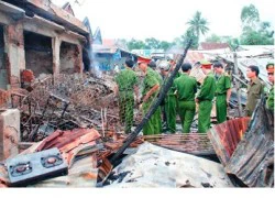 Quảng Nam: Chợ Đàng cháy lớn, thiệt hại hàng tỷ đồng