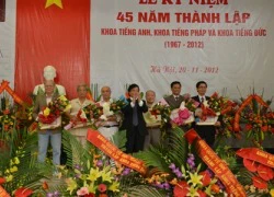 Tròn 45 năm thành lập khoa Anh - Pháp - Đức Trường ĐH Hà Nội