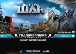 Webgame 3D ăn theo phim "Transformers" đã cho phép đăng ký