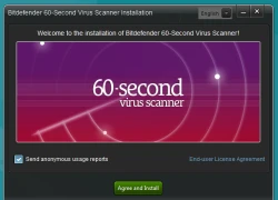 Bitdefender 60 Second Virus Scanner quét virus chỉ trong 60 giây