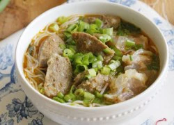 [Chế biến] - Bún bò viên và gân bò