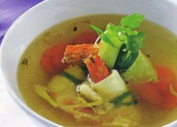 [Chế biến] &#8211; Canh bắp cải bó tôm