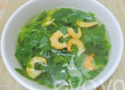 [Chế biến] - Canh rau ngót nấu nõn tôm