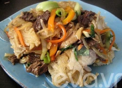 [Chế biến] &#8211; Phở xào bò