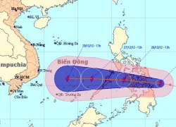 Cơn bão cuối cùng năm 2012 vào biển Đông