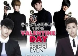 DBSK và Super Junior K.R.Y. đón Valentine cùng fan