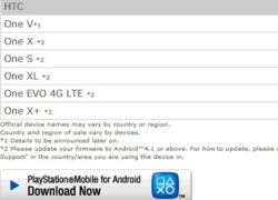 Điện thoại HTC bắt đầu được chơi game PlayStation