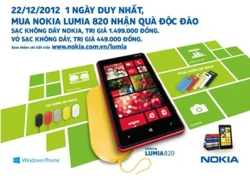 Mua Nokia Lumia 820 hàng hiệu giá 0 đồng