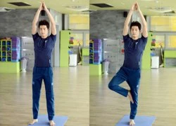 "Romeo xứ Hàn" suýt ngã nhào xuống sàn tập Yoga