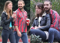 Shia LaBeouf thân mật với đồng nghiệp nữ