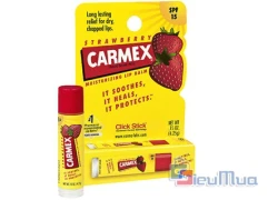 Son dưỡng môi Carmex không màu mùi trái cây dành cho nam và nữ giá chỉ có 62.000đ