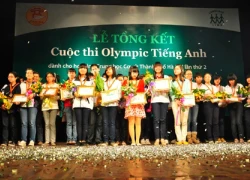 Thí sinh đạt giải Olympic tiếng Anh 2013 sẽ được cộng điểm vào lớp 10