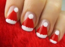 Vẽ nail "mũ noel" trong 2 phút