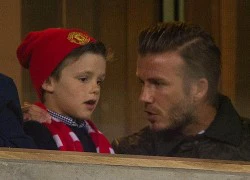 Beckham mắng con trai ngay trên khán đài