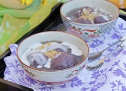 [Chế biến] - Chè trôi nước khoai tím