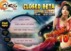 Cổ Kiếm chính thức Closed Beta không reset ngày hôm nay (18/01)