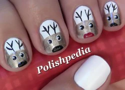 Họa tiết Noel đáng yêu cho nail ngắn