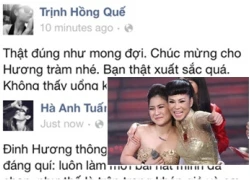 Hồng Quế chúc mừng Hương Tràm, Hà Anh Tuấn tiếc cho Đinh Hương