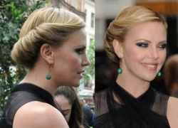 Kiểu tóc vintage 5 phút của Charlize Theron