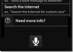 Lộ diện tính năng Voice Control của BlackBerry 10