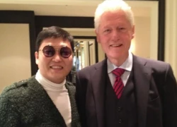 Psy khoe ảnh gặp gỡ cựu tổng thống Mỹ Bill Clinton