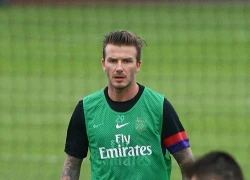 Sao Arsenal háo hức tập luyện cùng Becks