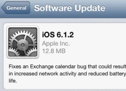 Apple cập nhật iOS 6.1.2 sửa lỗi Microsoft Exchange