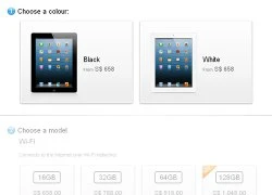 Apple cho đặt hàng iPad 4 bản 128 GB