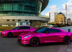 Bộ đôi siêu xe Nissan GT-R và Maserati màu tím