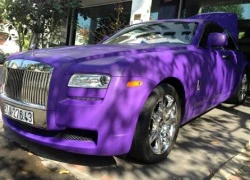 Cận cảnh chiếc Rolls-Royce màu tím của Cường đô-la