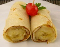 [Chế biến] &#8211; Pancake cuốn chuối