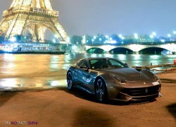 Ferrari F12 Berlinetta khoe vẻ mỹ miều bên tháp Eiffel