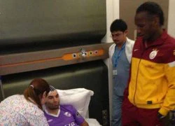 Drogba vào viện thăm đối thủ