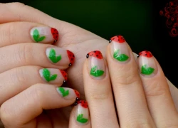 Hai kiểu nail họa tiết bọ rùa cực xinh