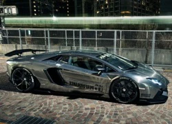 Lamborghini Aventador mạ chrome bóng loáng