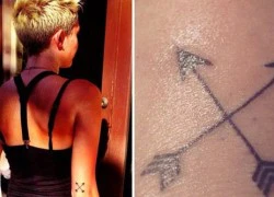 Miley Cyrus khoe thêm hình xăm mới