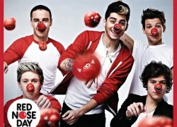 One Direction "nhá hàng" fan với mũi cà chua đỏ chóe