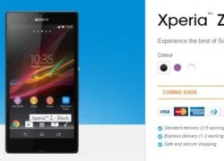 Xperia Z bán tại Anh với giá 17,4 triệu đồng