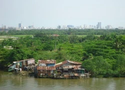 Cảnh hoang vắng ở khu đô thị tỷ đô