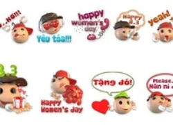 Câu chuyện tình yêu lãng mạn trong bộ sticker