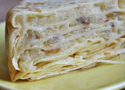 [Chế biến] - Bánh crepes nhân mứt lê