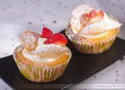 [Chế biến] - Bánh cupcake dâu tây