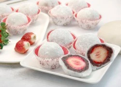 [Chế biến] - Bánh mochi dâu tây