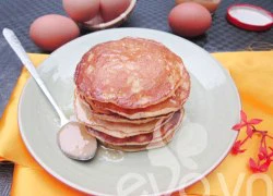 [Chế biến] - Bánh pancake cốm