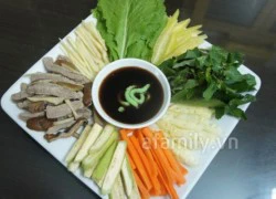 [Chế biến] &#8211; Bò cuốn lá cải